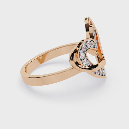 Eliya Round Lab Grown Diamond OR Moissanite Ring