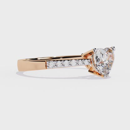 Lustr Love Lab Grown Diamond OR Moissanite Ring