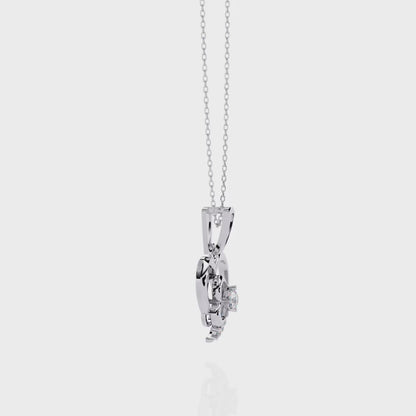 Lover Heart Lab Grown Diamond OR Moissanite Pendant