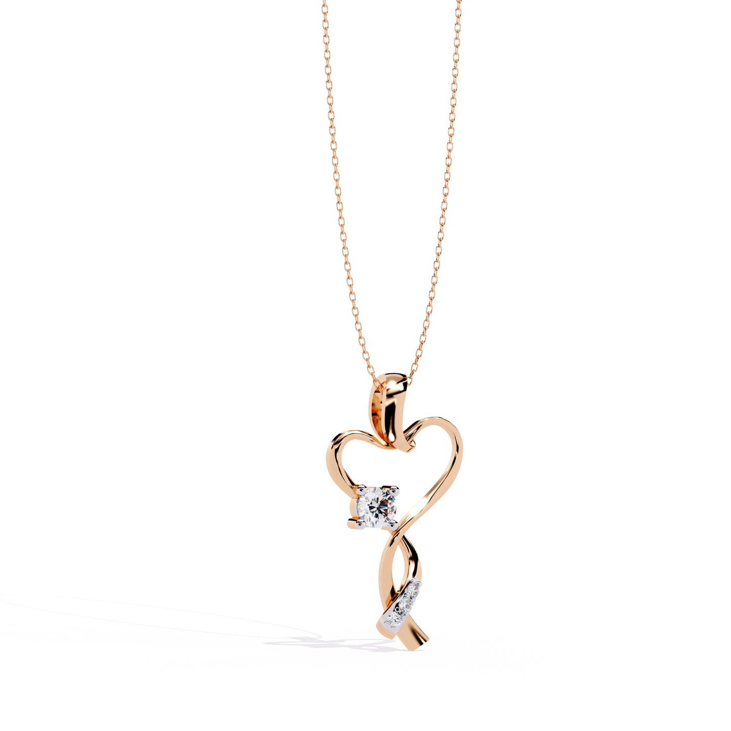 lab grown diamond | moissanite Jewellery Mecole Heart Lab Grown Diamond OR Moissanite Pendant by Rabbito Jewels