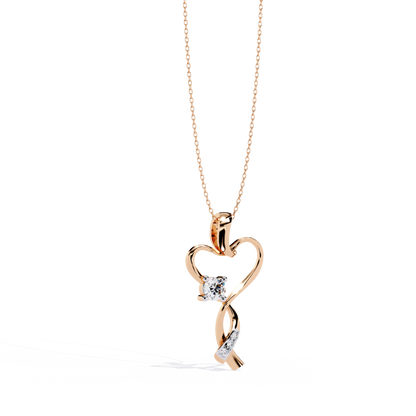 lab grown diamond | moissanite Jewellery Mecole Heart Lab Grown Diamond OR Moissanite Pendant by Rabbito Jewels