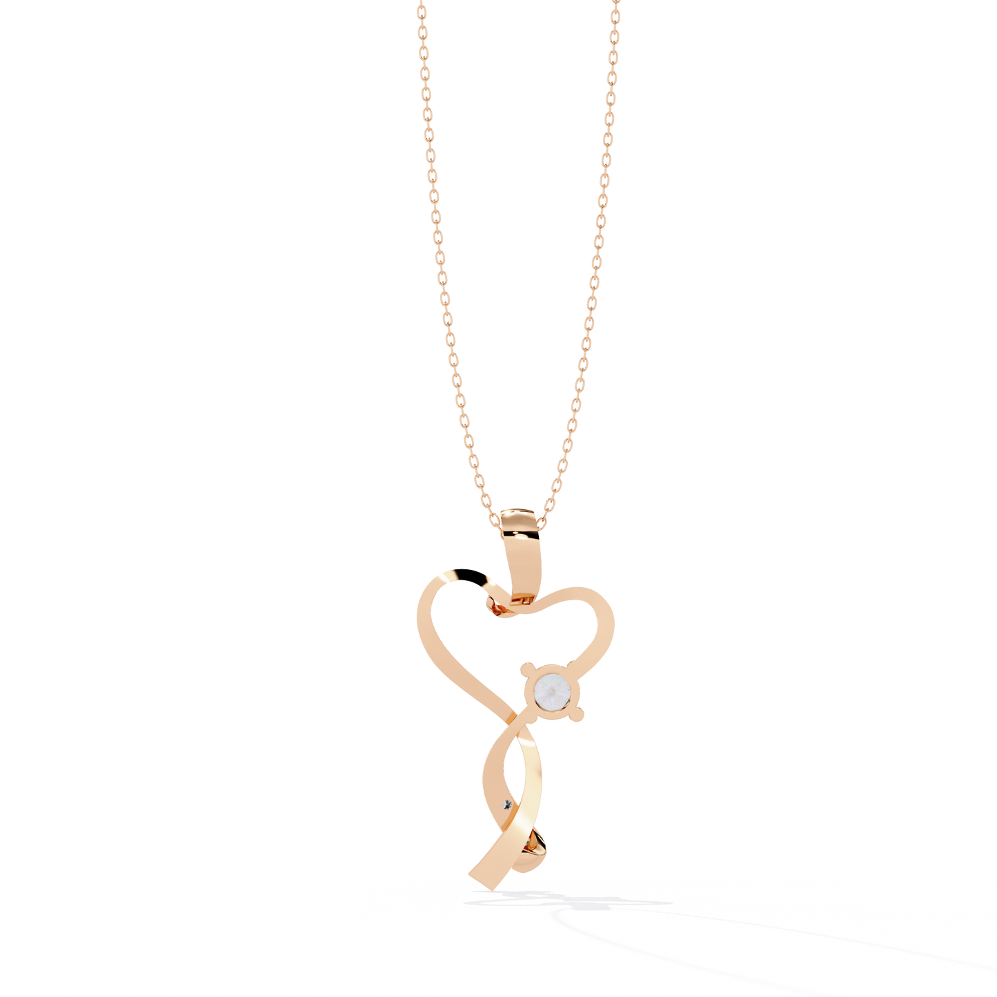 lab grown diamond | moissanite Jewellery Mecole Heart Lab Grown Diamond OR Moissanite Pendant by Rabbito Jewels