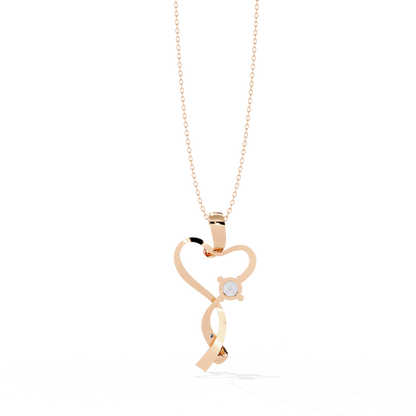 lab grown diamond | moissanite Jewellery Mecole Heart Lab Grown Diamond OR Moissanite Pendant by Rabbito Jewels