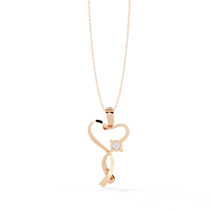 lab grown diamond | moissanite Jewellery Mecole Heart Lab Grown Diamond OR Moissanite Pendant by Rabbito Jewels