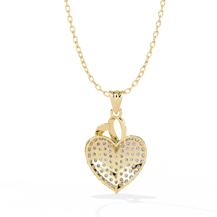 lab grown diamond | moissanite Jewellery Cover Heart Lab Grown Diamond OR Moissanite Pendant by Rabbito Jewels