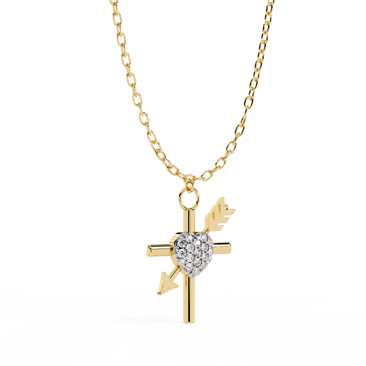 lab grown diamond | moissanite Jewellery Cupid Arrow Lab Grown Diamond OR Moissanite Pendant by Rabbito Jewels