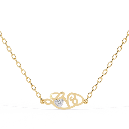 lab grown diamond | moissanite Jewellery Spring Love Lab Grown Diamond OR Moissanite Pendant Yellow Gold 18K by Rabbito Jewels