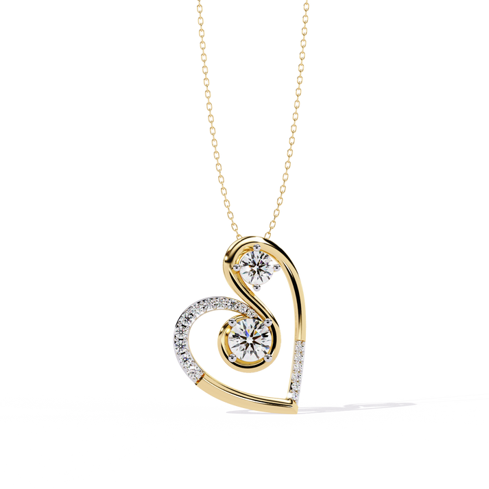 lab grown diamond | moissanite Jewellery Infy Doll Lab Grown Diamond OR Moissanite Pendant Yellow Gold 14K by Rabbito Jewels