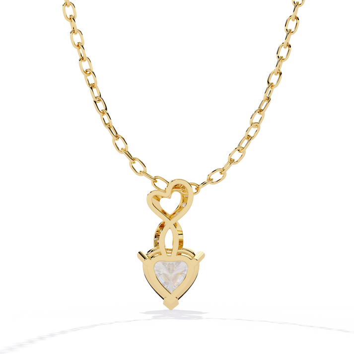 lab grown diamond | moissanite Jewellery Child Heart Lab Grown Diamond OR Moissanite Pendant by Rabbito Jewels