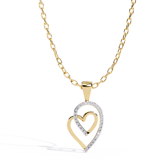 lab grown diamond | moissanite Jewellery Nine Love Lab Grown Diamond OR Moissanite Pendant Yellow Gold 14K by Rabbito Jewels