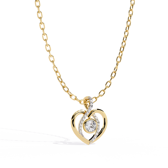lab grown diamond | moissanite Jewellery Ice Heart Lab Grown Diamond OR Moissanite Pendant by Rabbito Jewels