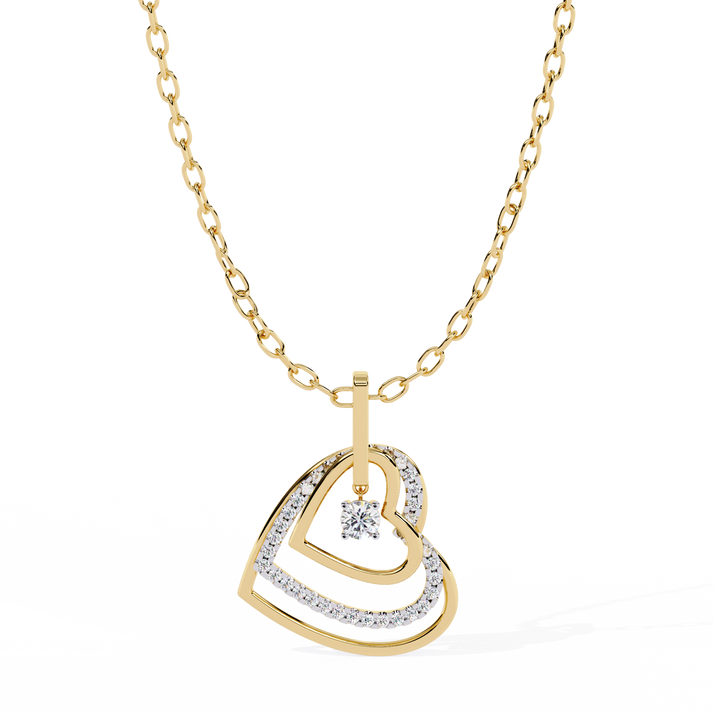 lab grown diamond | moissanite Jewellery Alloy Fly Lab Grown Diamond OR Moissanite Pendant Yellow Gold 18K by Rabbito Jewels