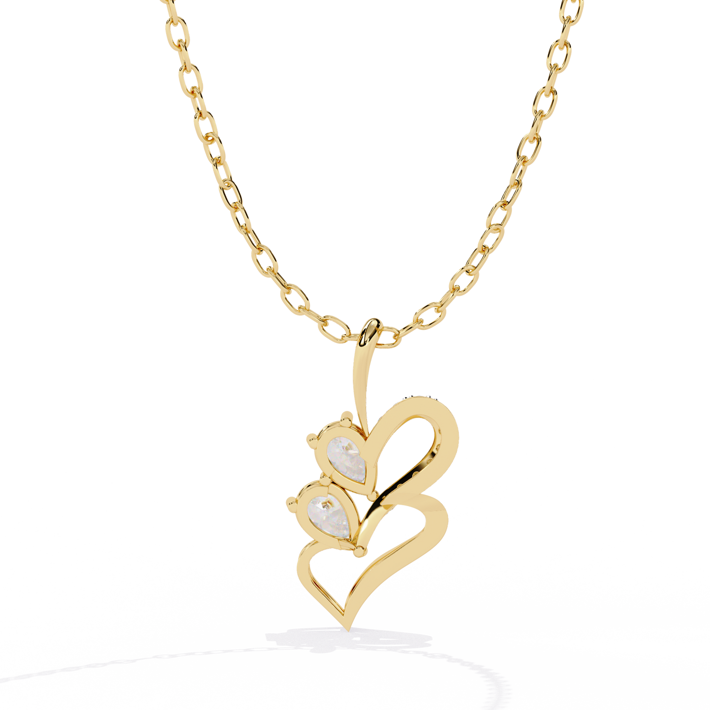 lab grown diamond | moissanite Jewellery Prince Leaf Lab Grown Diamond OR Moissanite Pendant by Rabbito Jewels