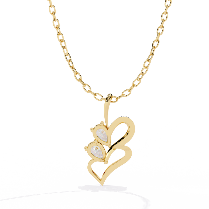 lab grown diamond | moissanite Jewellery Prince Leaf Lab Grown Diamond OR Moissanite Pendant by Rabbito Jewels
