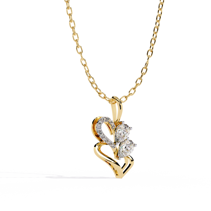 lab grown diamond | moissanite Jewellery Prince Leaf Lab Grown Diamond OR Moissanite Pendant by Rabbito Jewels