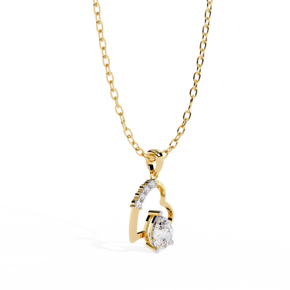 lab grown diamond | moissanite Jewellery Gracy Love Lab Grown Diamond OR Moissanite Pendant by Rabbito Jewels