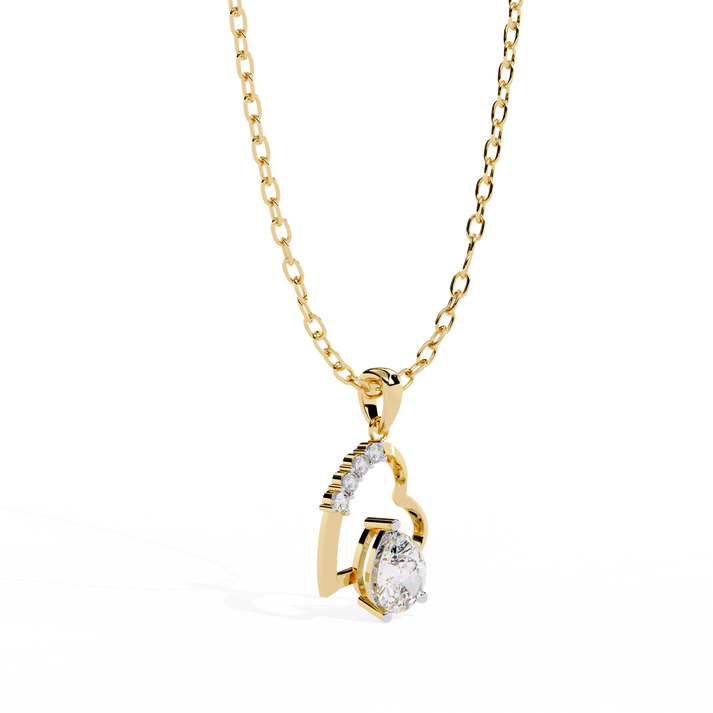 lab grown diamond | moissanite Jewellery Gracy Love Lab Grown Diamond OR Moissanite Pendant by Rabbito Jewels