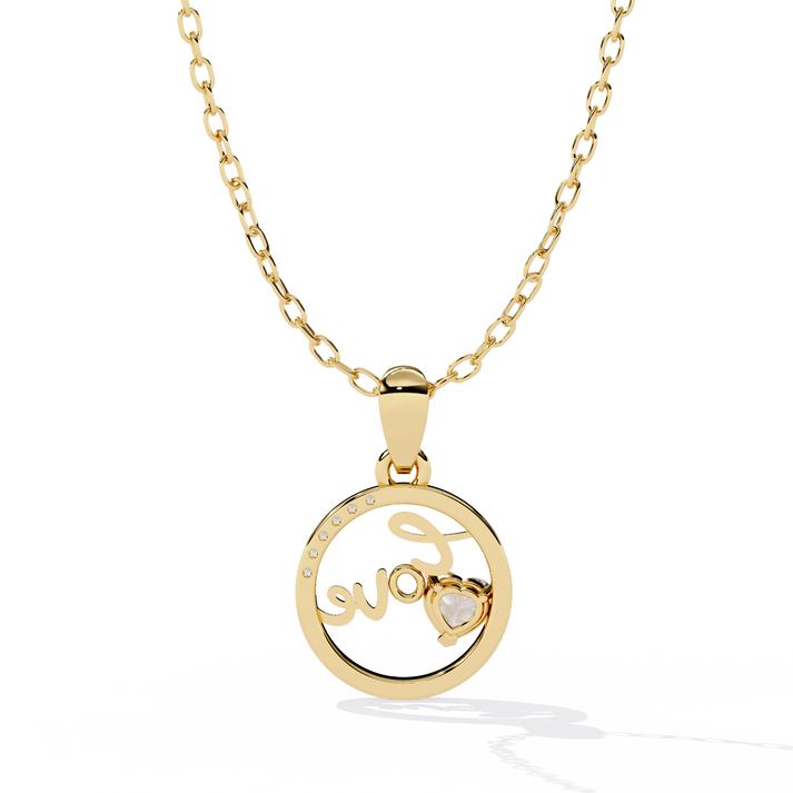 lab grown diamond | moissanite Jewellery Dotsun Love Lab Grown Diamond OR Moissanite Pendant by Rabbito Jewels