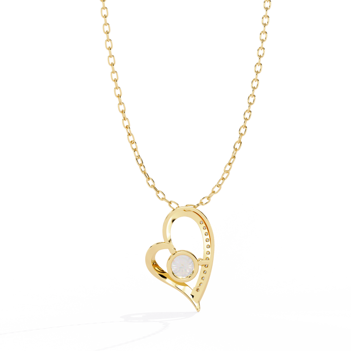 lab grown diamond | moissanite Jewellery Balloon Heart Lab Grown Diamond OR Moissanite Pendant by Rabbito Jewels