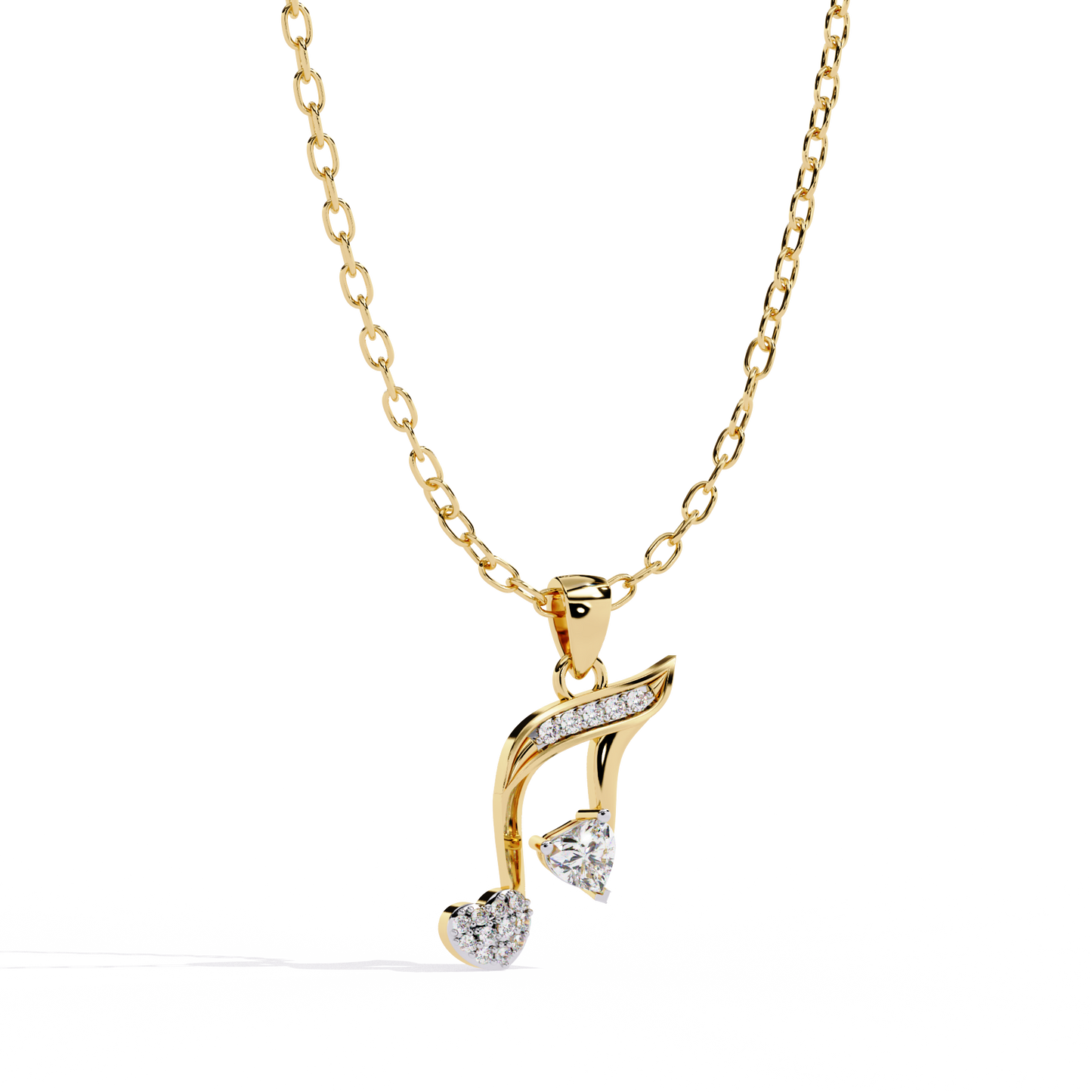 lab grown diamond | moissanite Jewellery Music Star Lab Grown Diamond OR Moissanite Pendant by Rabbito Jewels