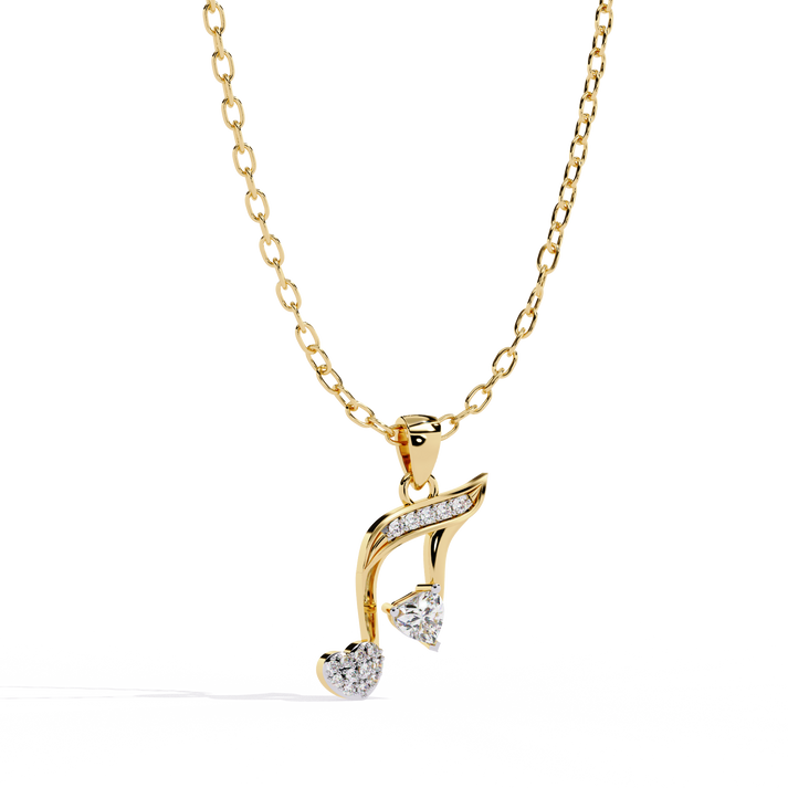 lab grown diamond | moissanite Jewellery Music Star Lab Grown Diamond OR Moissanite Pendant by Rabbito Jewels