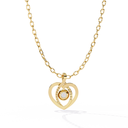 lab grown diamond | moissanite Jewellery Ice Heart Lab Grown Diamond OR Moissanite Pendant by Rabbito Jewels