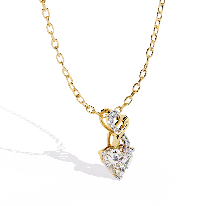 lab grown diamond | moissanite Jewellery Child Heart Lab Grown Diamond OR Moissanite Pendant by Rabbito Jewels