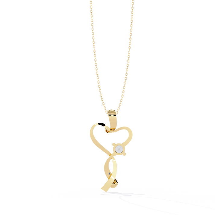 lab grown diamond | moissanite Jewellery Mecole Heart Lab Grown Diamond OR Moissanite Pendant by Rabbito Jewels