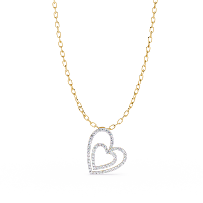 lab grown diamond | moissanite Jewellery B Love Lab Grown Diamond OR Moissanite Pendant Yellow Gold 18K by Rabbito Jewels